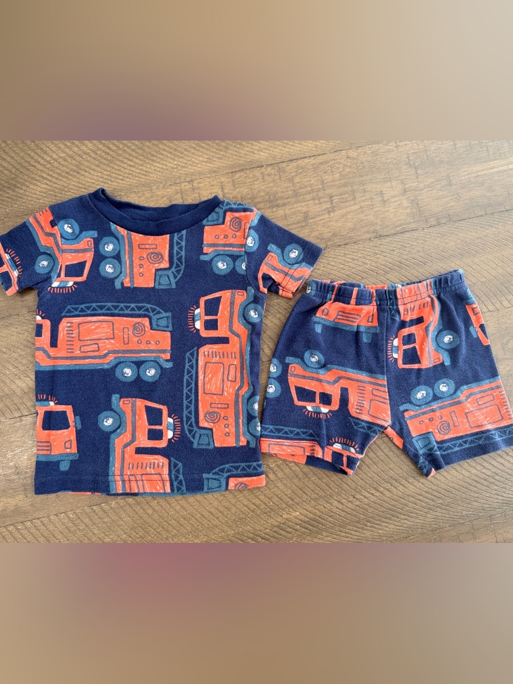 Carter's Firetruck Print Pajama Set